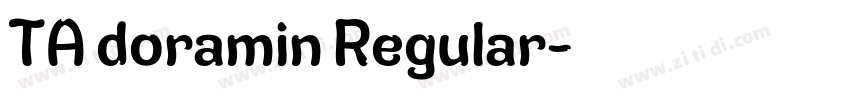 TA doramin Regular字体转换